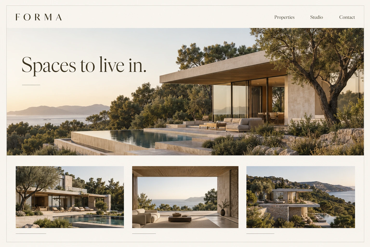 FORMA — Real estate & architecture website